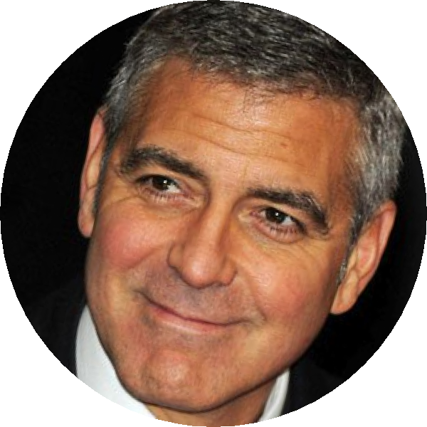 Clooney George Transparent PNG Image