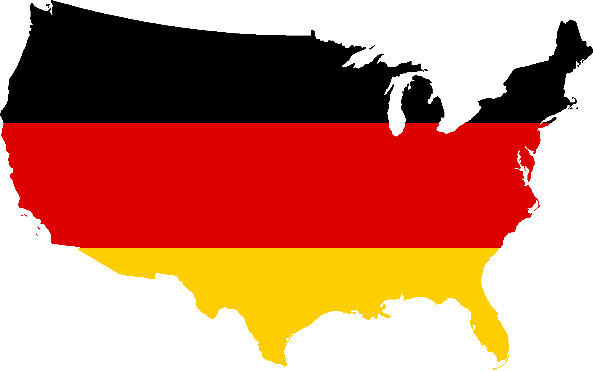 Map Flag Germany Transparent PNG Image