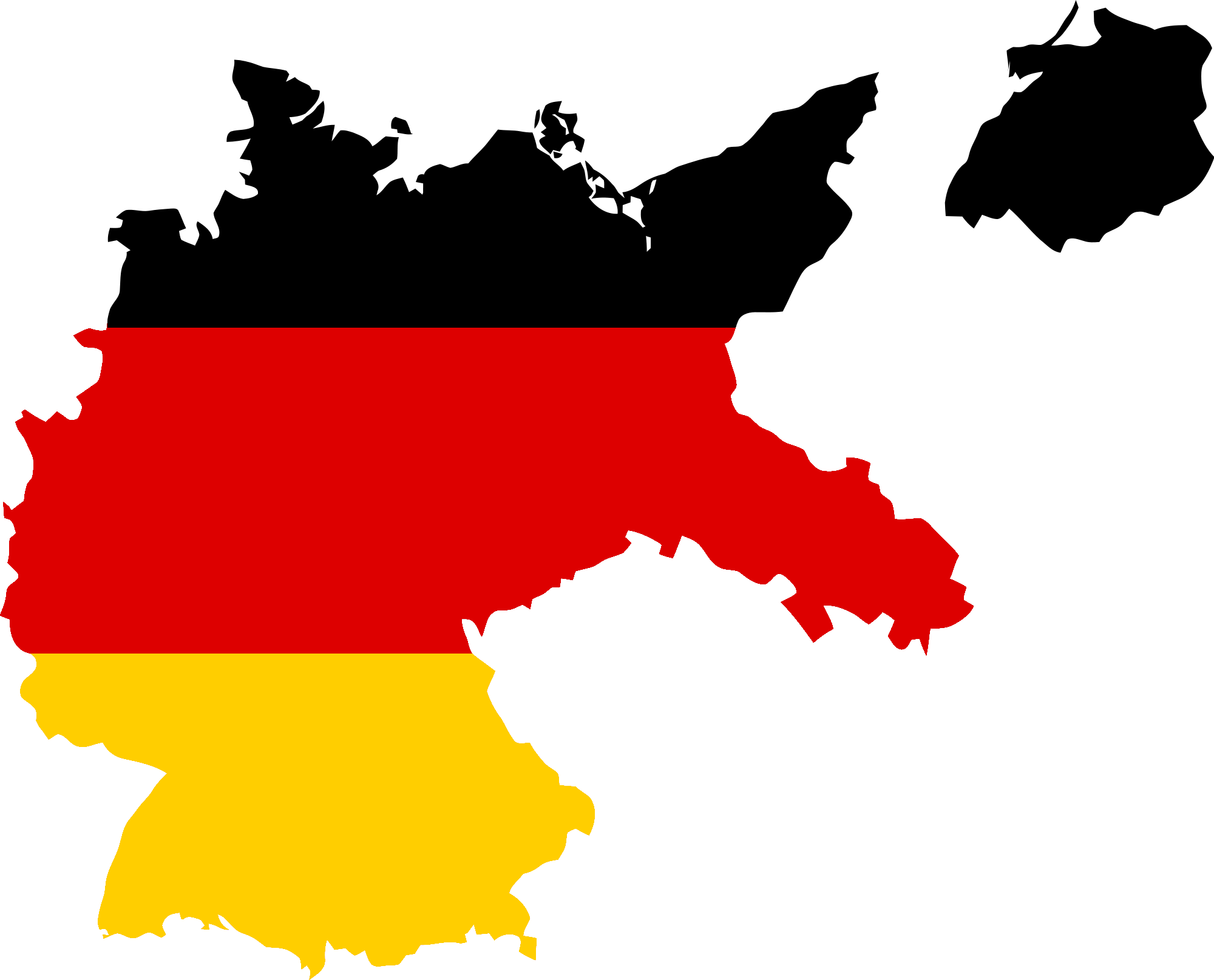 Map Flag Germany Transparent PNG Image