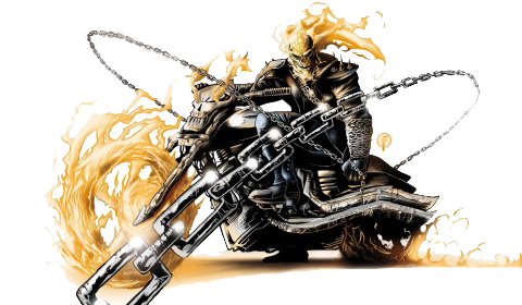 Ghost Rider Bike Transparent PNG Image