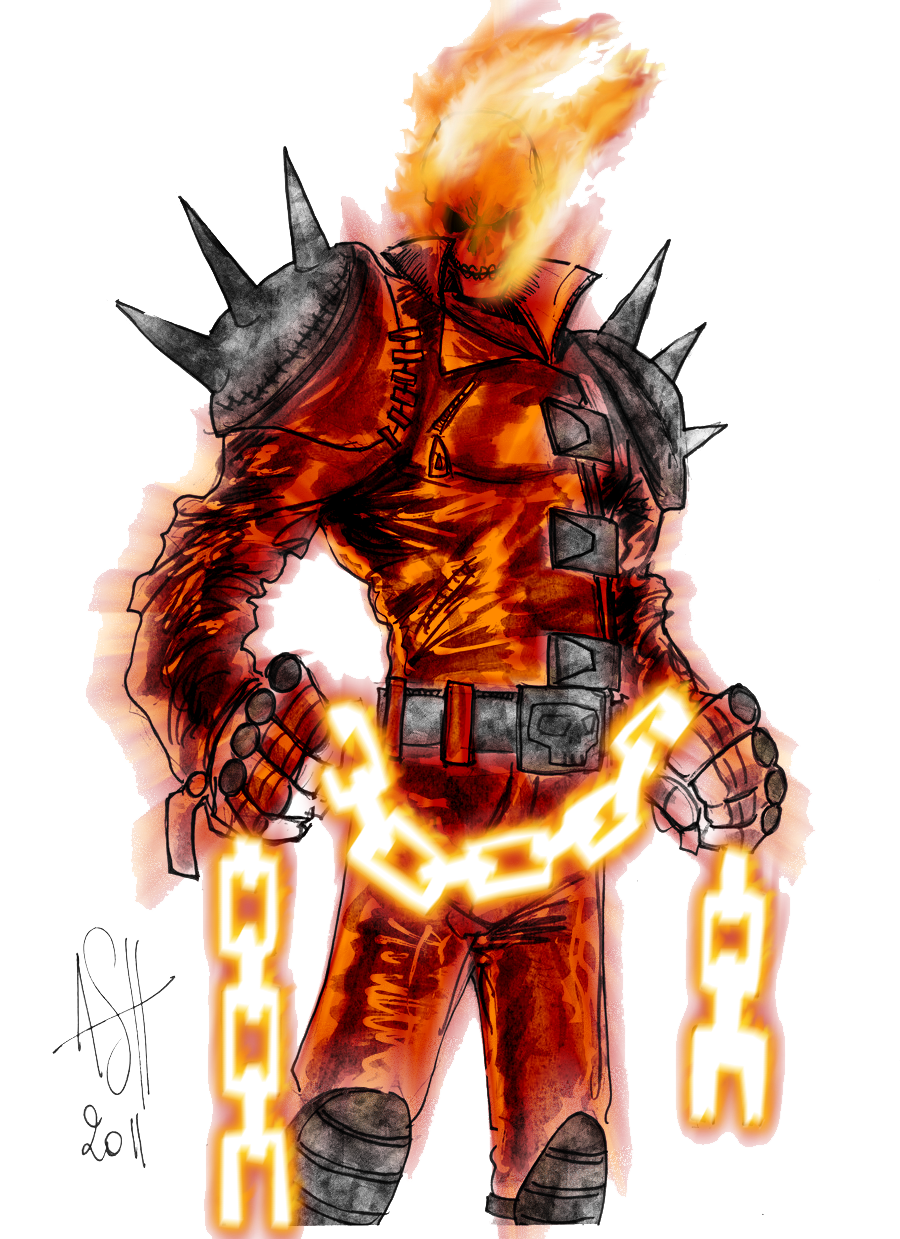 Ghost Rider Face Transparent PNG Image