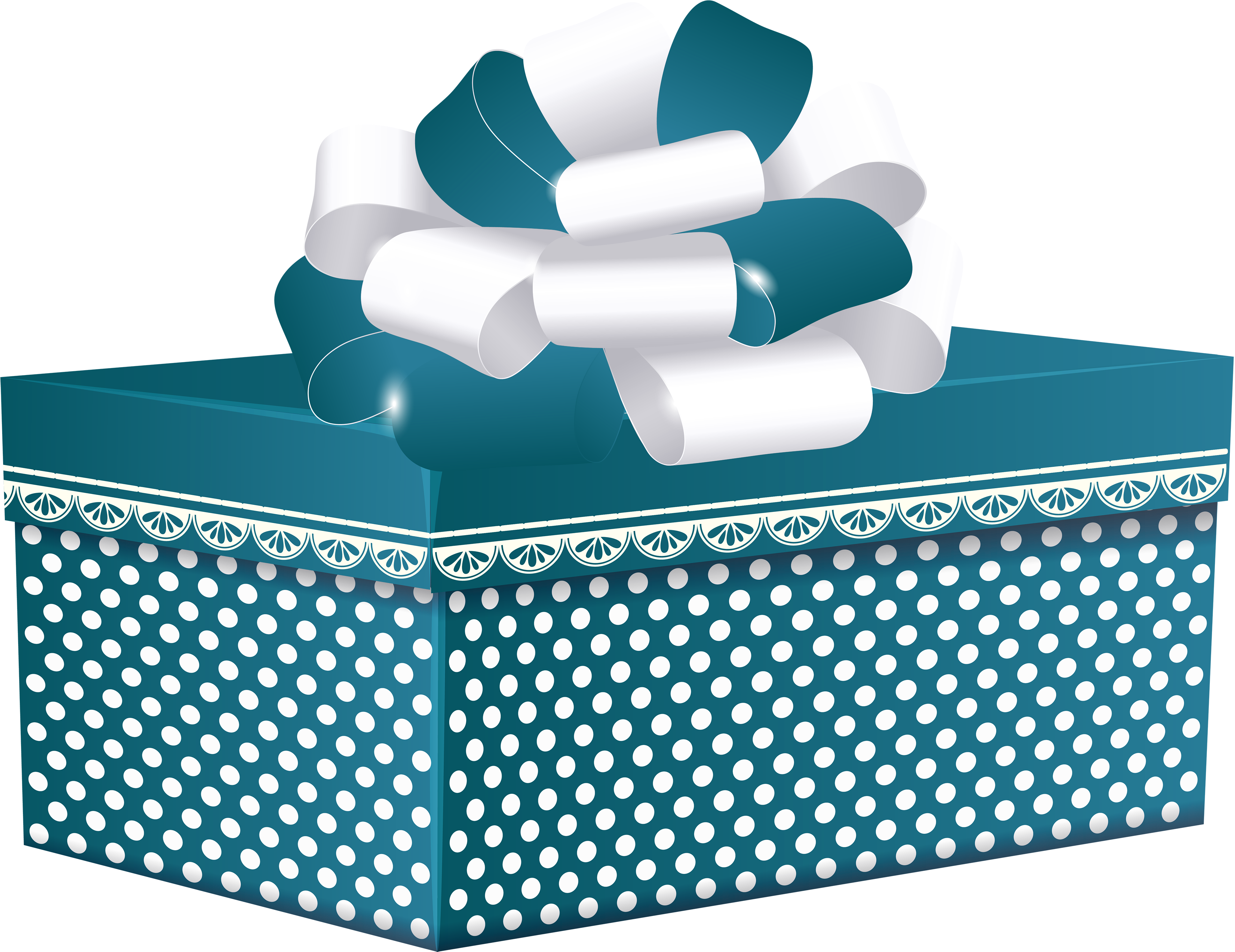 Blue Vector Gift Transparent PNG Image