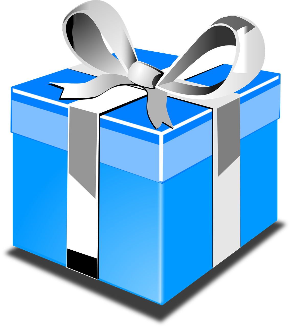 Blue Birthday Gift Transparent PNG Image