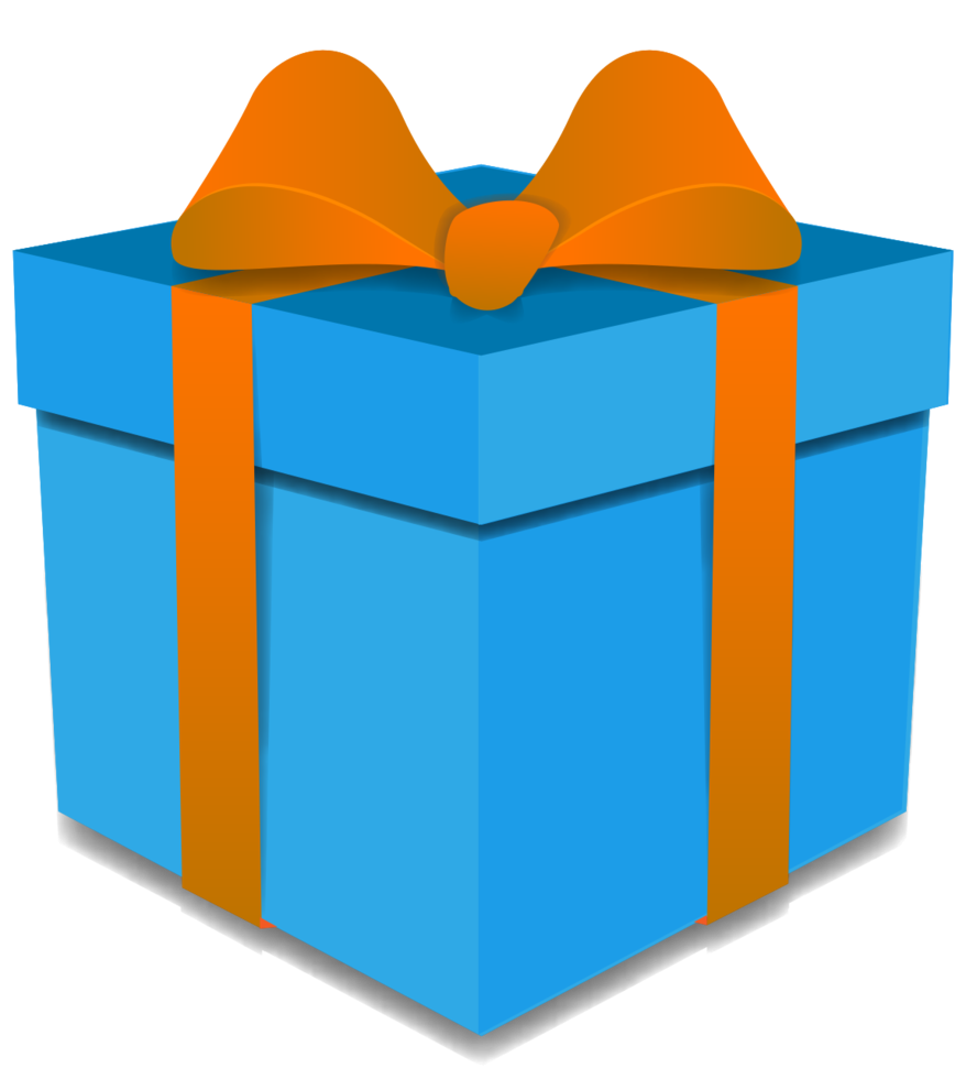 Blue Vector Gift Transparent PNG Image