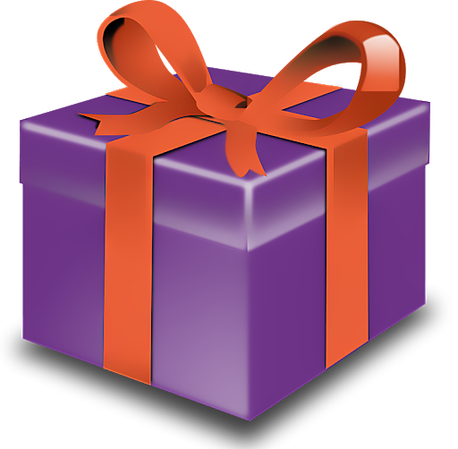 Purple Birthday Present Transparent PNG Image