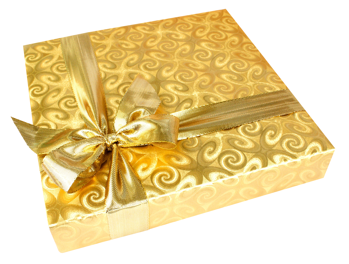 Gift Gold Bow Transparent PNG Image