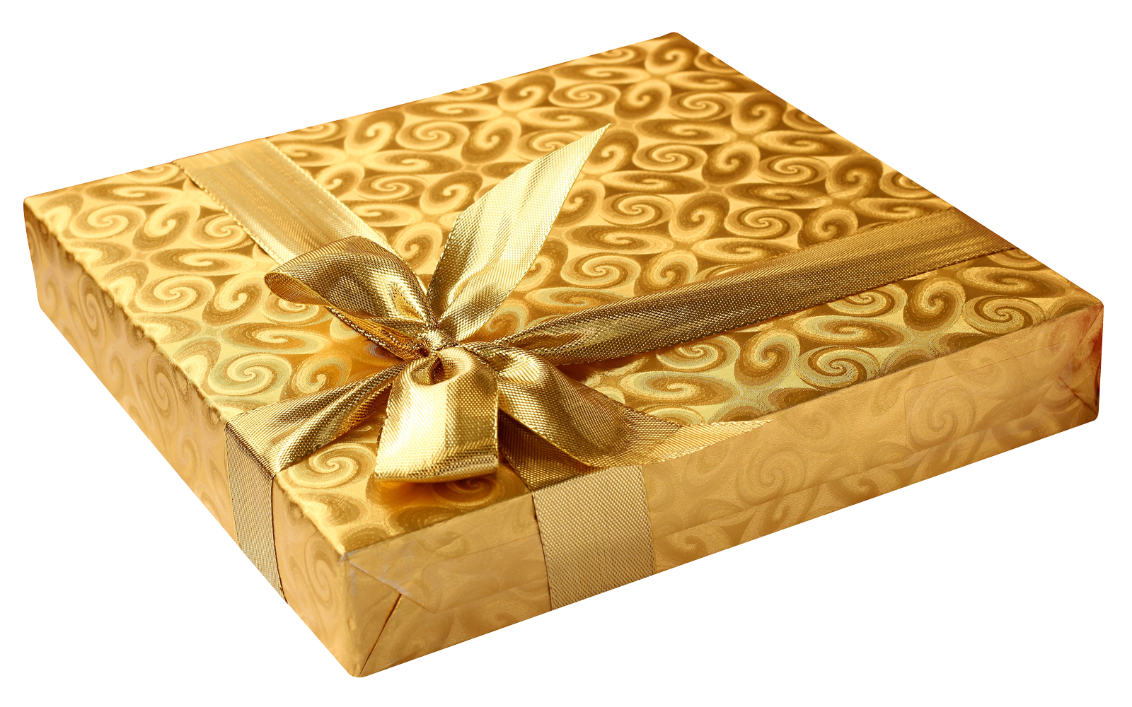 Gift Gold Bow Transparent PNG Image