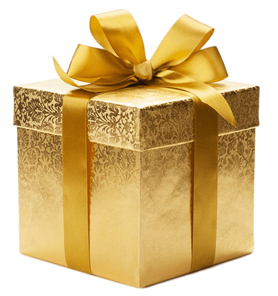 Gift Gold Transparent PNG Image