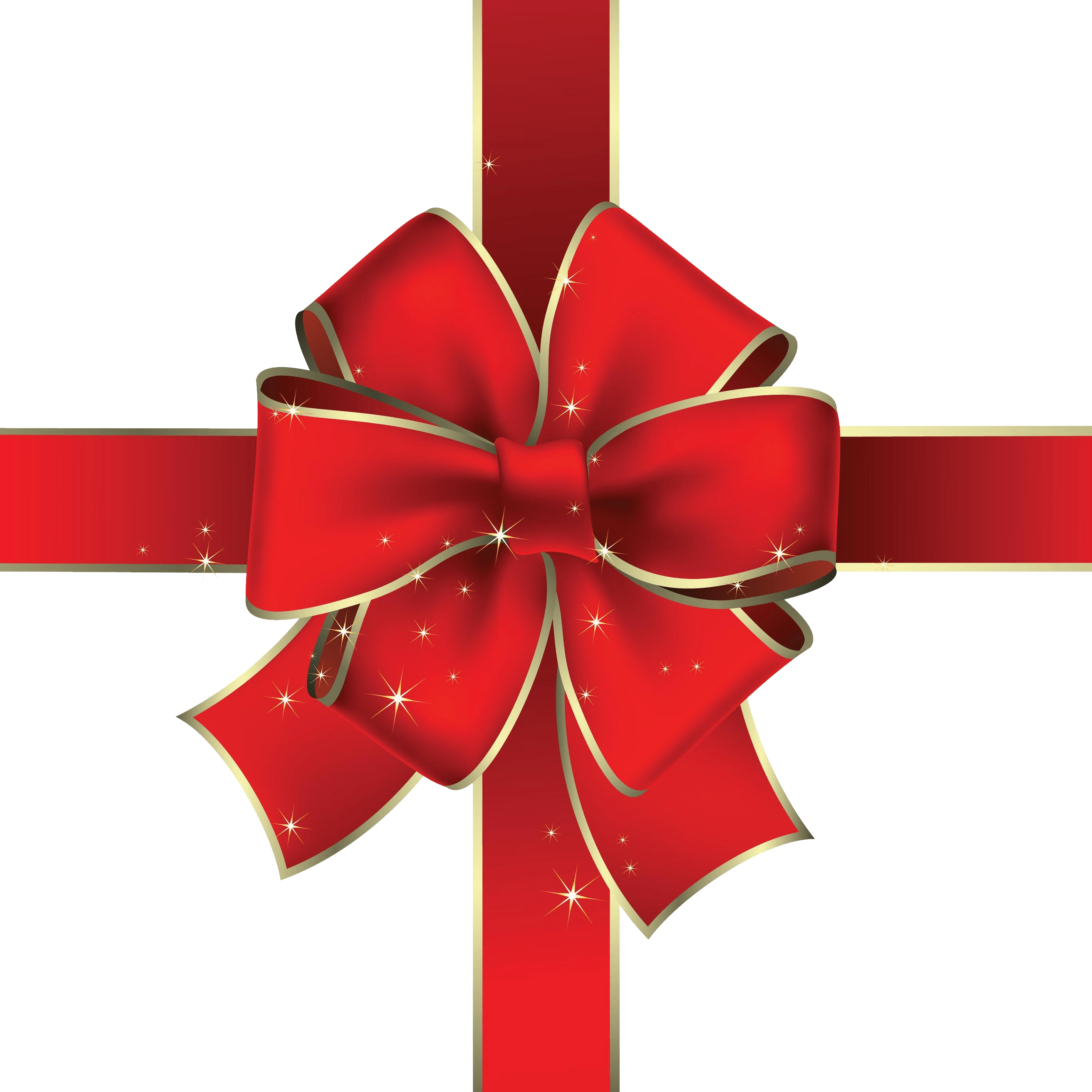 Gift Red Ribbon Transparent PNG Image