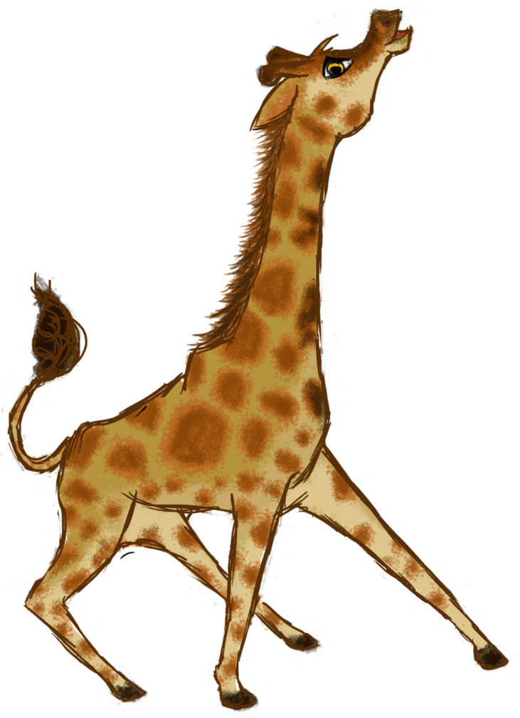Giraffe Vector Transparent PNG Image
