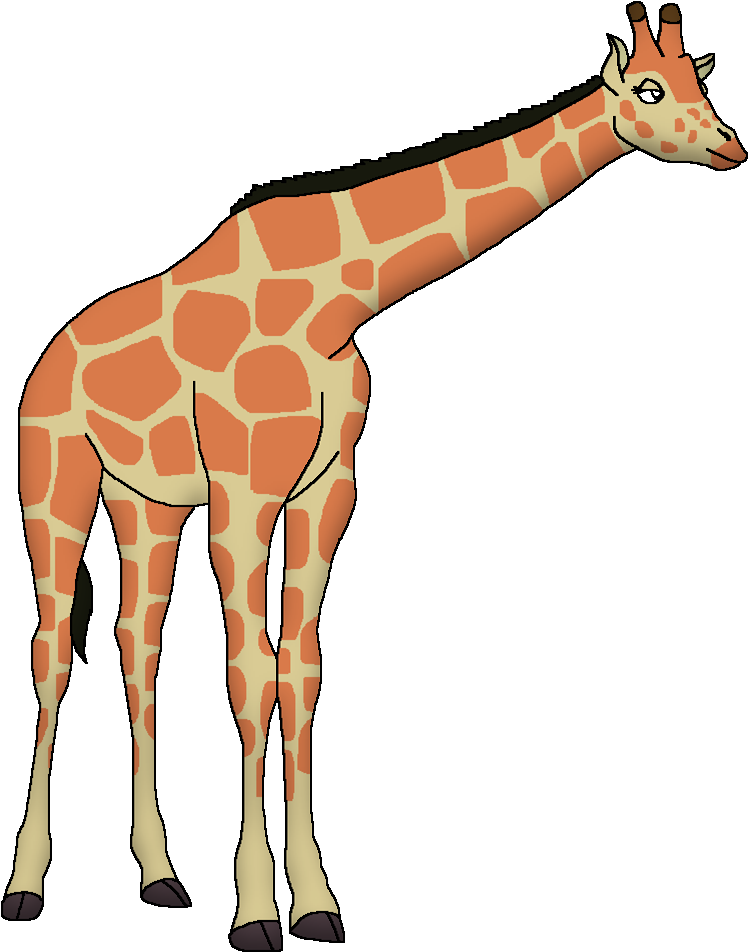 Giraffe Vector Transparent PNG Image