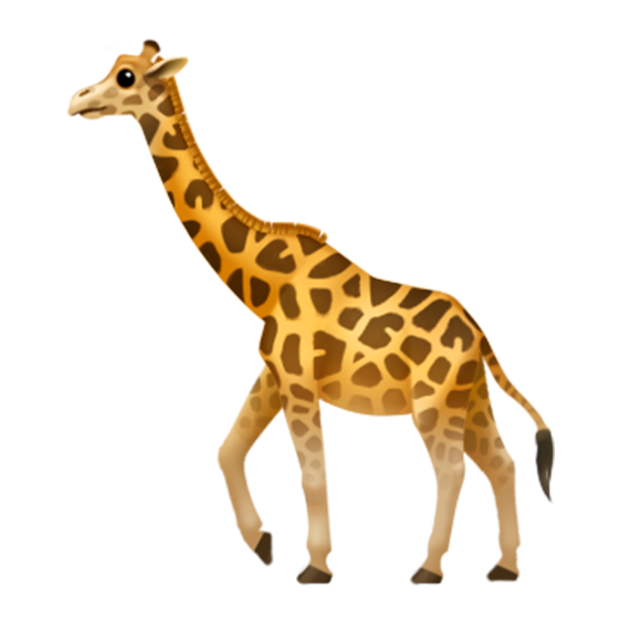 Small Giraffe Vector Transparent PNG Image