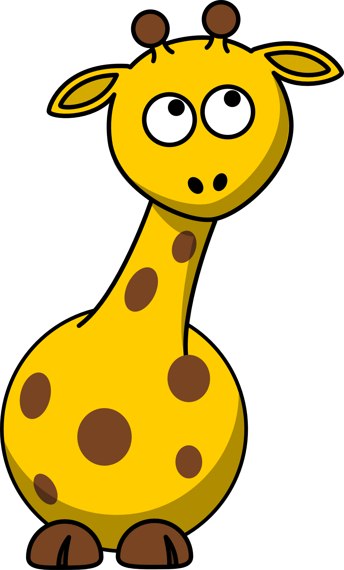 Small Giraffe Vector Transparent PNG Image