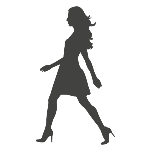 Standing Walking Vector Girl Transparent PNG Image