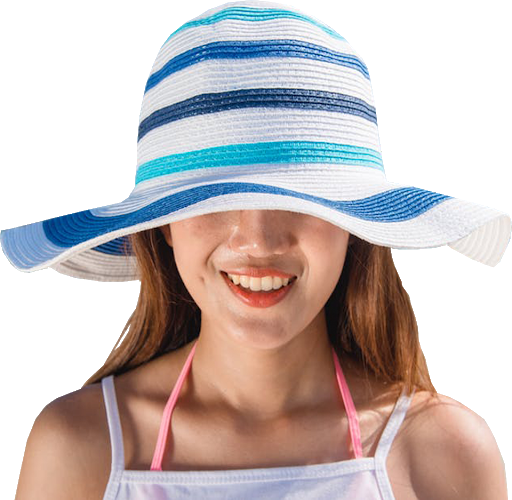 Wearing Girl Cap Happy Transparent PNG Image