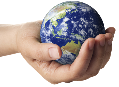 Earth In Hands Transparent PNG Image