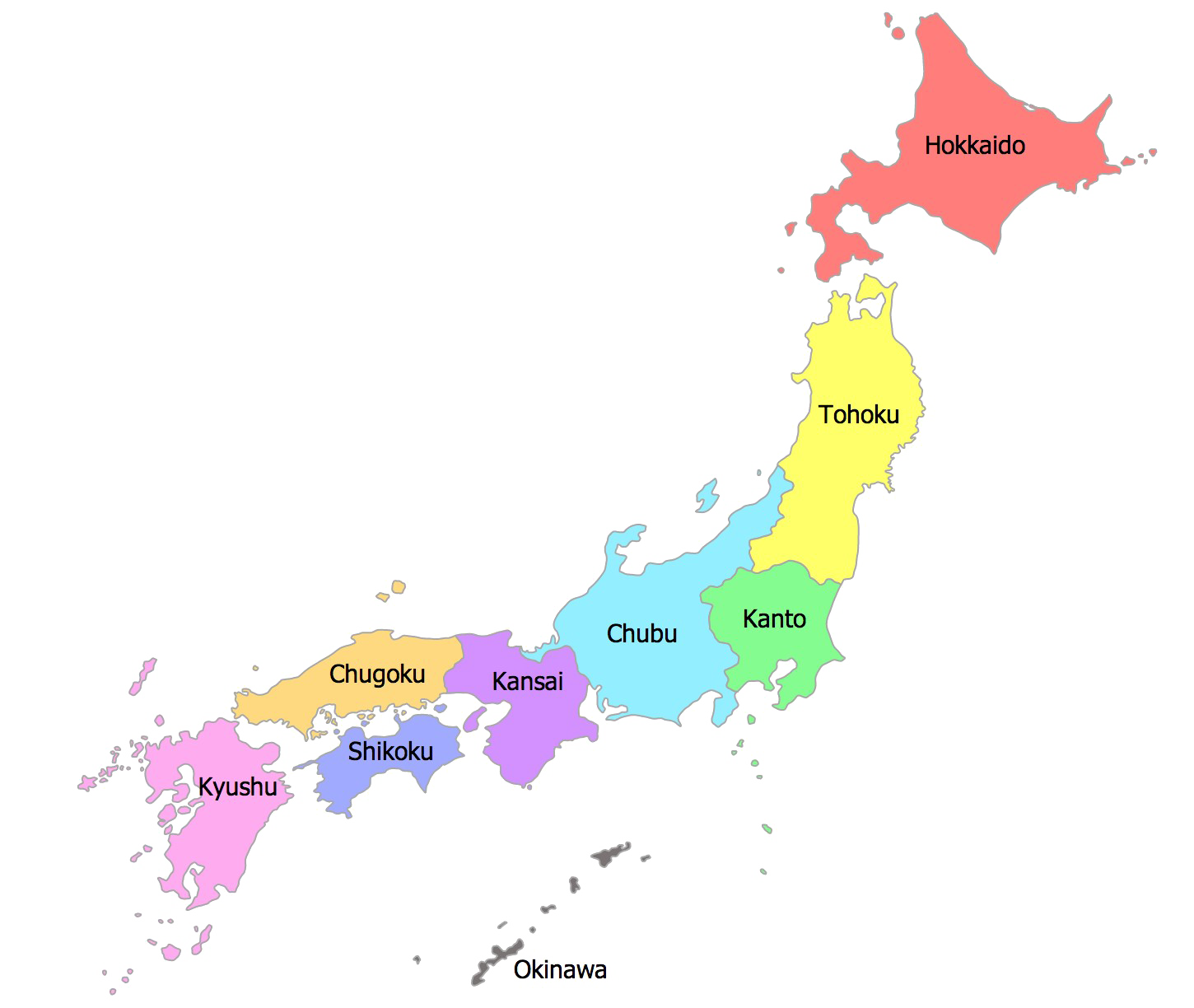 Japan Map Transparent PNG Image