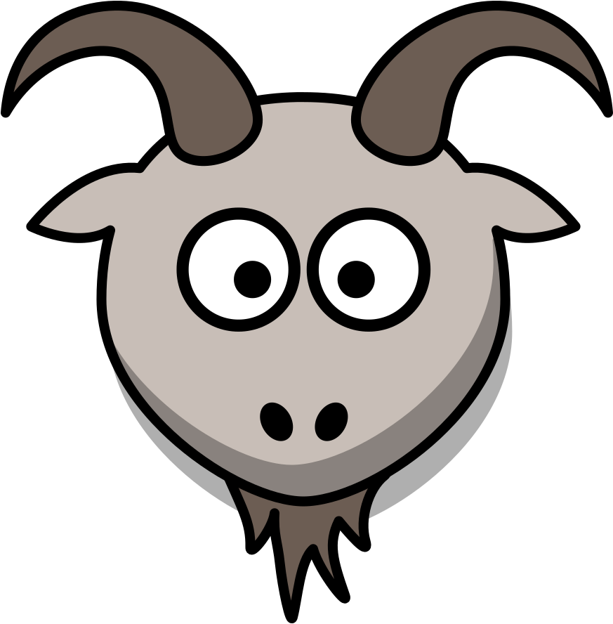 Vector Goat Face Transparent PNG Image