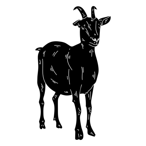 Wild Vector Goat Transparent PNG Image