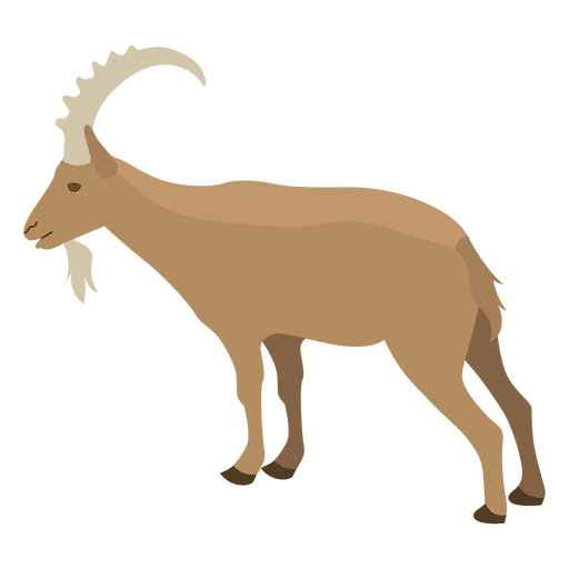 Wild Vector Goat Transparent PNG Image