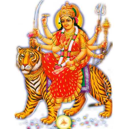 Goddess Durga Maa Transparent PNG Image