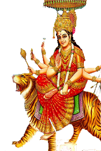 Goddess Durga Maa Transparent PNG Image