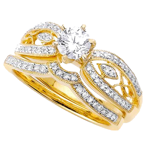 Gold Rings Transparent PNG Image