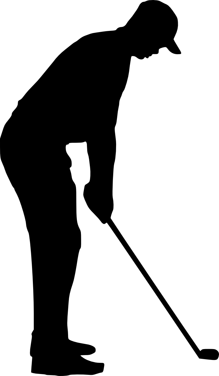 Golf Silhouette Transparent PNG Image