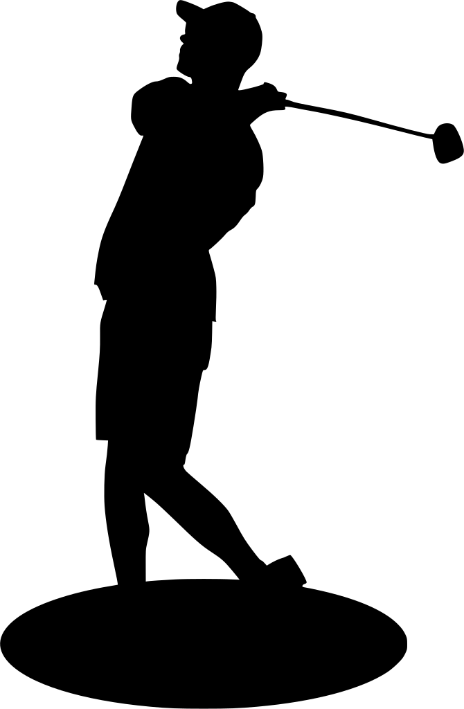 Golf Silhouette Transparent PNG Image