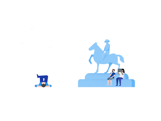Blue Dribbble Google Travel Illustration Transparent PNG Image