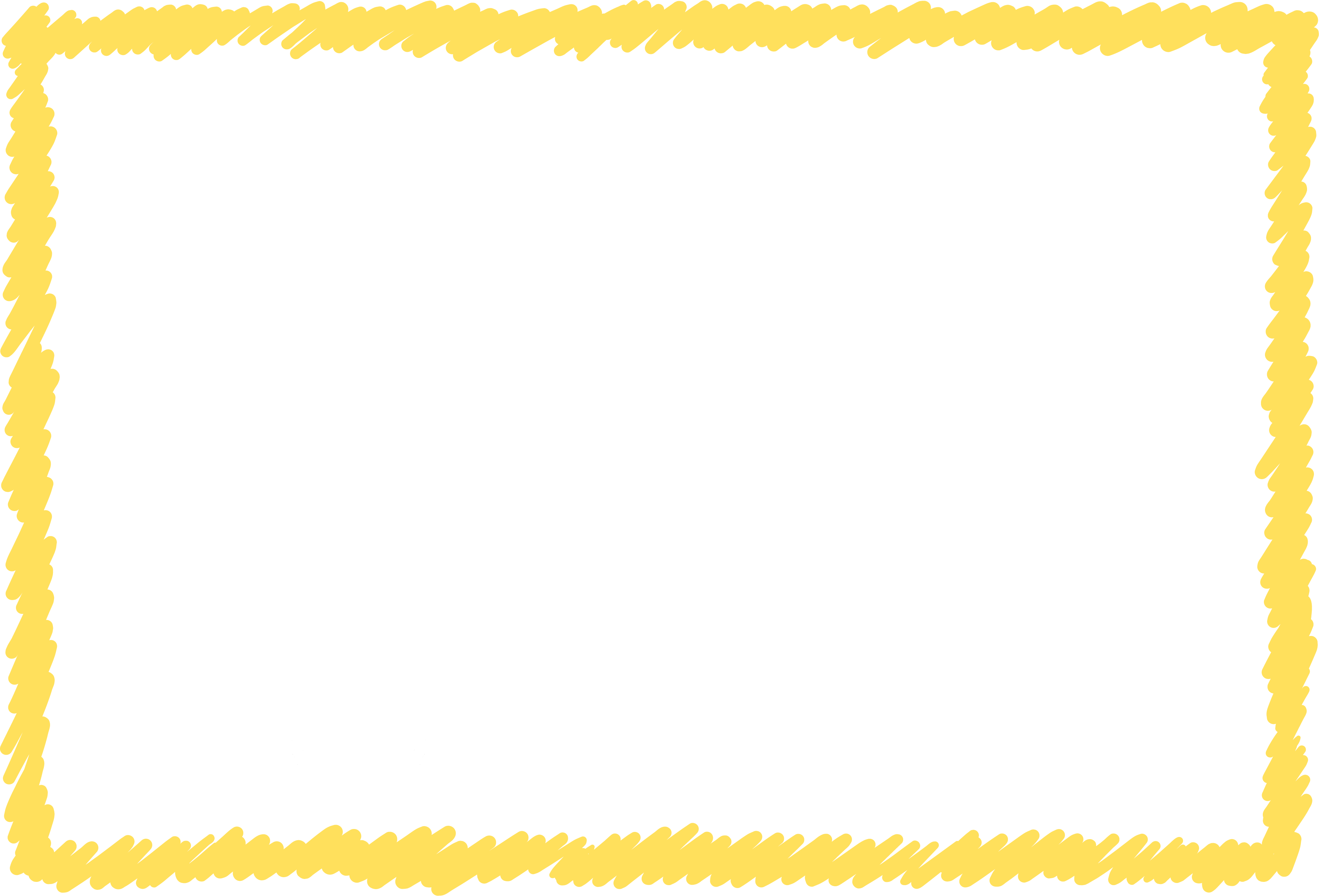 Border Graffiti Yellow Transparent PNG Image