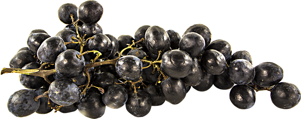 Black Grapes Transparent PNG Image
