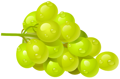 Green Juicy Grapes Transparent PNG Image