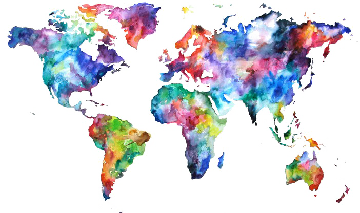 Abstract World Map Transparent PNG Image