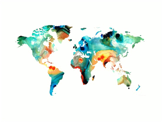 Abstract World Map Transparent PNG Image