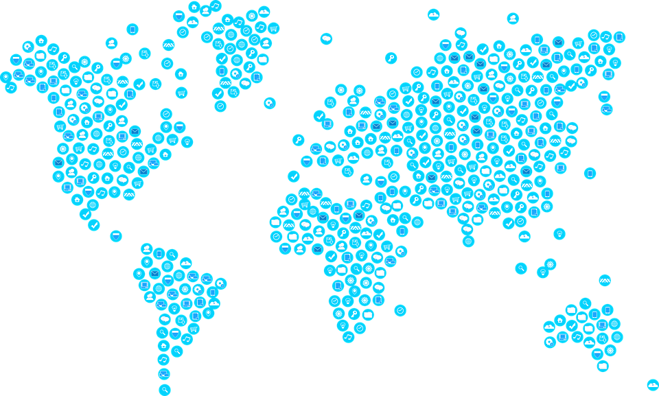 Abstract World Map Transparent PNG Image