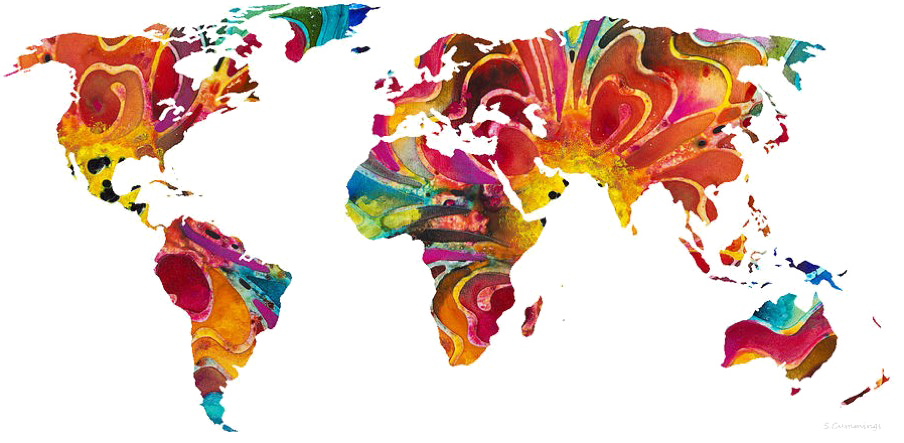 Abstract World Map Transparent PNG Image