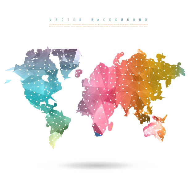 Abstract World Map Transparent PNG Image