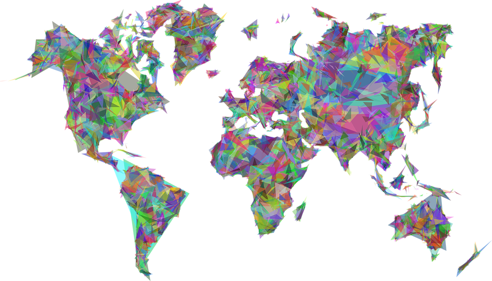 Abstract World Map Transparent PNG Image