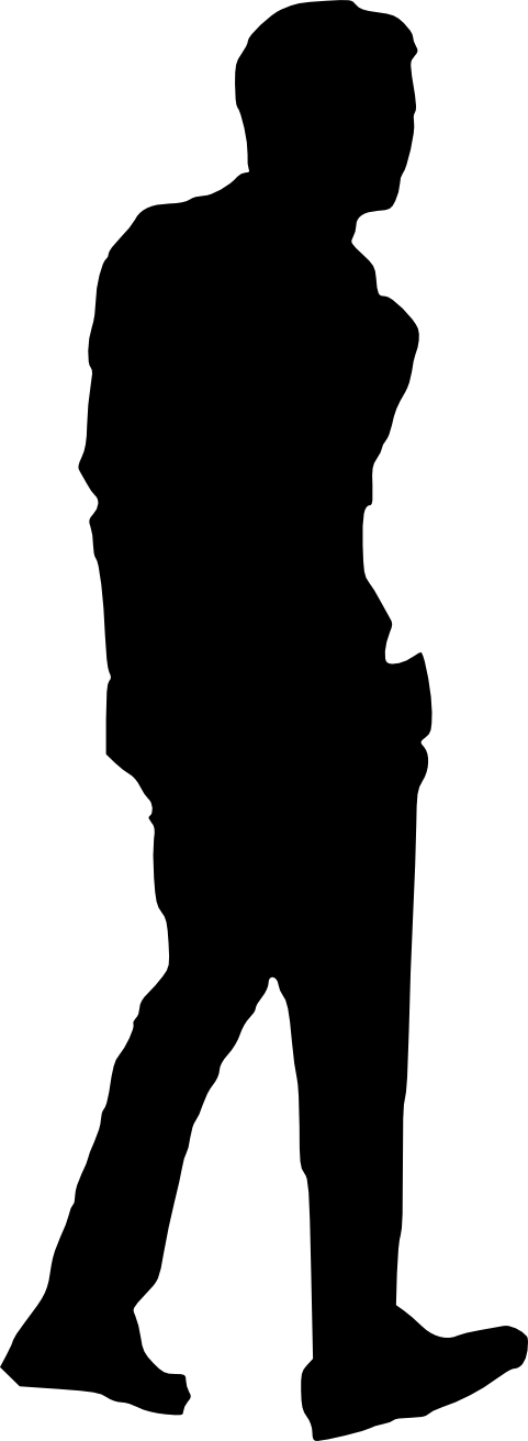Men Silhouette Transparent PNG Image