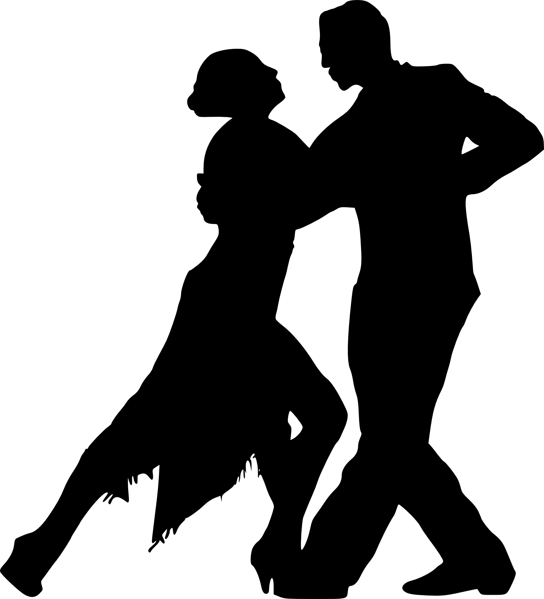 Silhouette Dance Transparent PNG Image