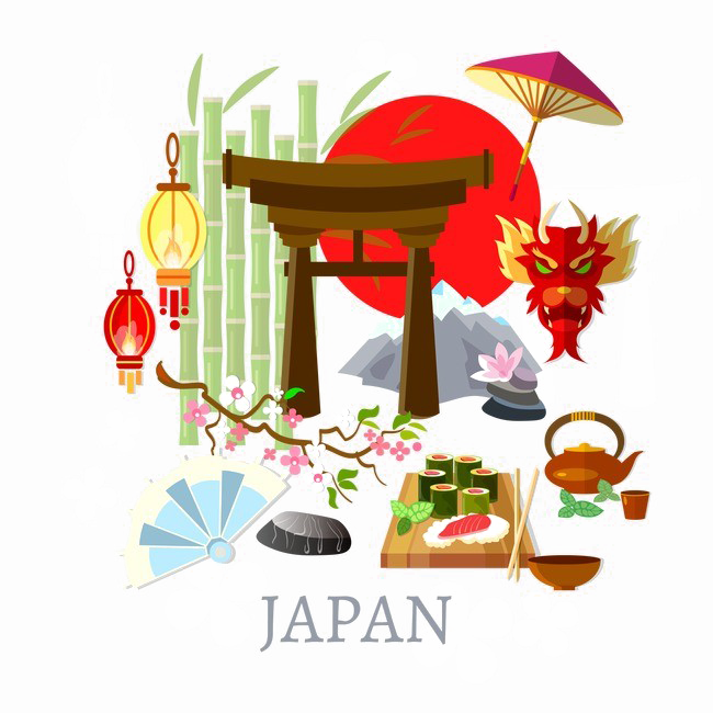 Japanese Elements Transparent PNG Image