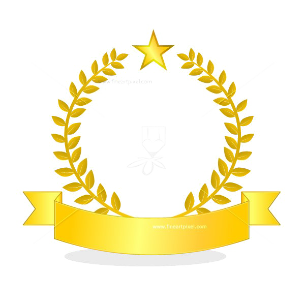 Golden Ribbon Transparent PNG Image