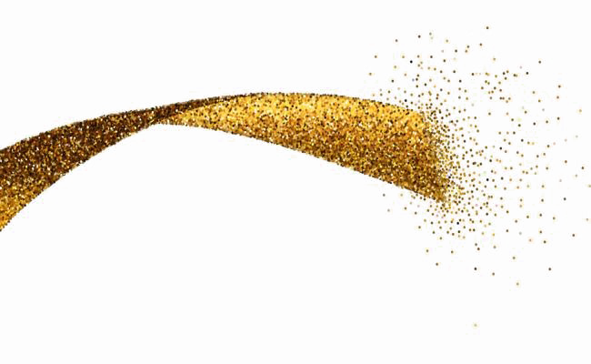 Golden Ribbon Transparent PNG Image