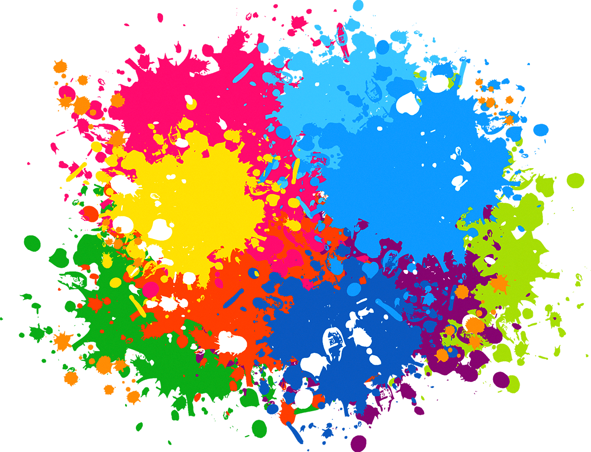 Color Text Splash Cdr Point Frame Transparent PNG Image
