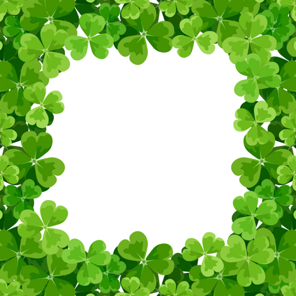 Plant Leaf Frame Shamrock Patricks Saint Transparent PNG Image