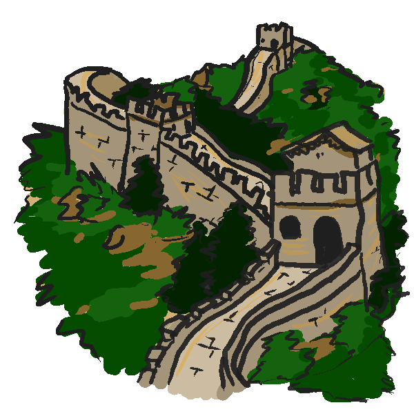 Great Wall Of China Background Transparent PNG Image