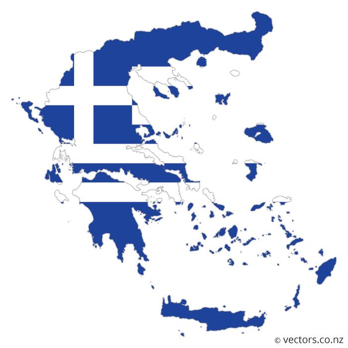 Blue Map Greece File Transparent PNG Image