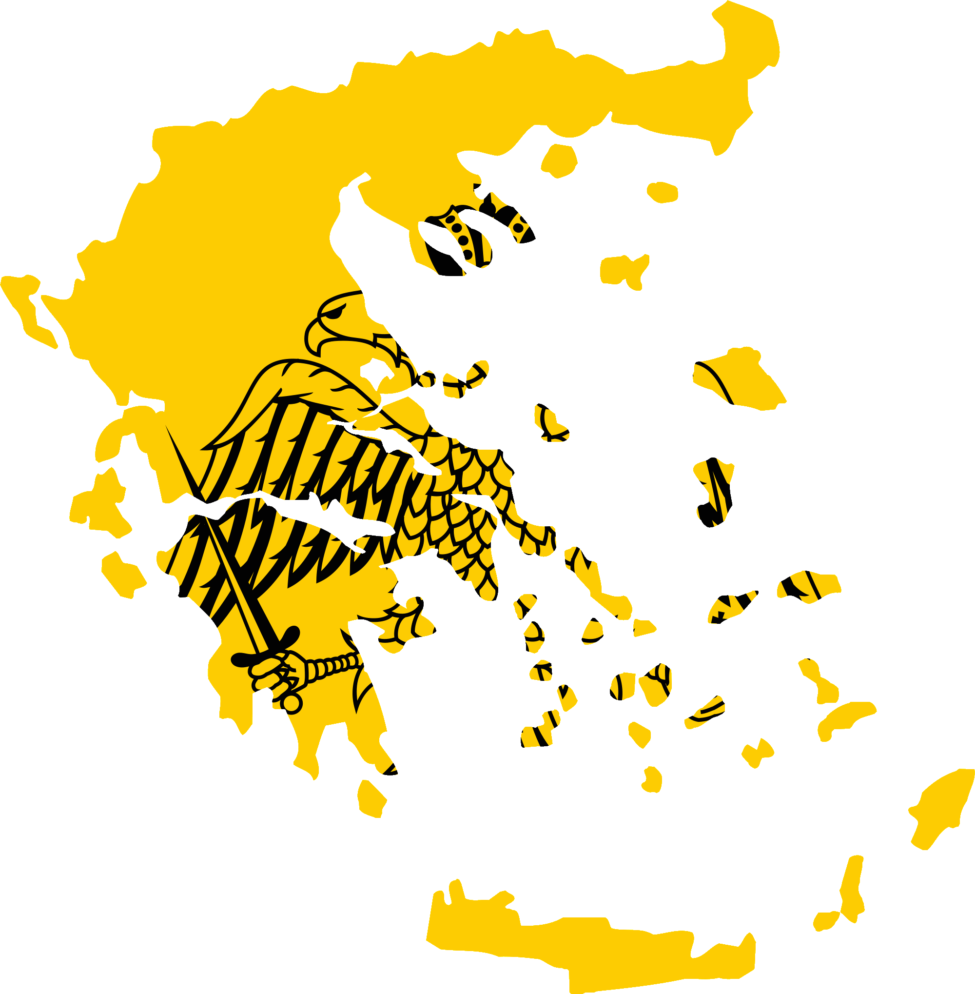 Map Greece Transparent PNG Image