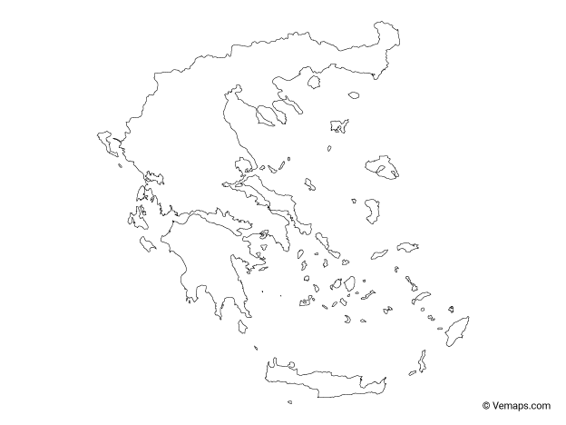 Map Vector Greece Transparent PNG Image